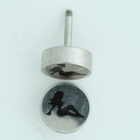 Girl S&M fake piercing