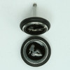 Girl black S&M fake piercing