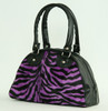 Zebra purple small bowling bag