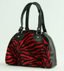 Zebra red small bowling bag