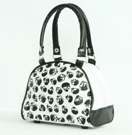 Cemetery white small bowling bag