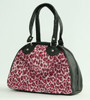 Leopard pink small bowling bag