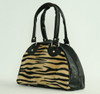 Zebra brown small bowling bag