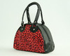 Leopard red small bowling bag