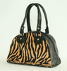 Zebra orange small bowling bag
