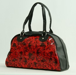 Carper red - black small bowling bag