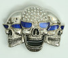 Skull blue eye extra big buckle