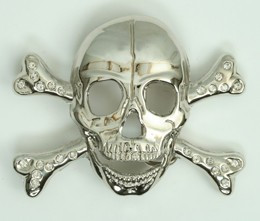 Skull big diamond extra big buckle