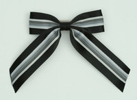 Stripe Black Mix Hair Clips Piece