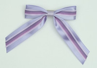 Stripe purple mix hair clips piece