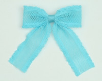 Lace blue mix hair clips piece