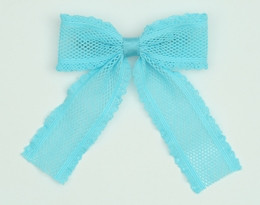 Lace blue mix hair clips piece