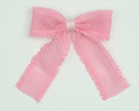 Lace L pink mix hair clips piece