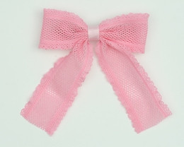 Lace L pink mix hair clips piece