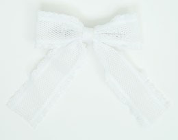 Lace White Mix Hair Clips Piece