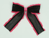 Lace black-D pink mix hair clips piece
