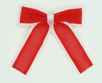 Lace red-white mix hair clips piece