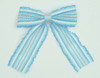 Lace stripe blue-white mix hair clips piece