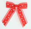Heart transparent red mix hair clips piece