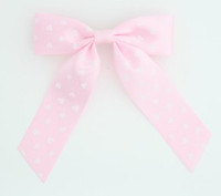 Heart L pink mix hair clips piece