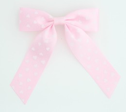 Heart L pink mix hair clips piece