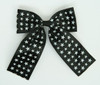 Stars black-white wide hair clips piece