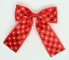 Stars red-black-white wide hair clips piece