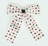 Stars white-black-red wide hair clips piece