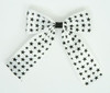 Stars white-black wide hair clips piece
