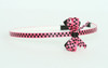 Check S D pink small bow