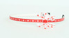 Heart red-white small bow