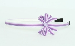 Stripe purple small bow