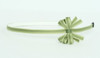 Stripe green small bow