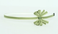 Stripe green small bow