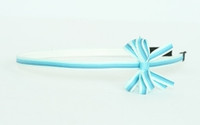 Stripe blue small bow