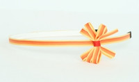 Stripe orange small bow