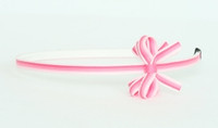 Stripe pink small bow