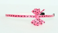 Skulls D pink small bow