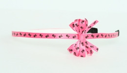Skulls D pink small bow