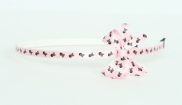 Skulls L pink small bow
