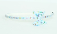 Flower blue small bow