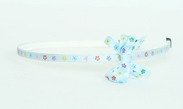 Flower blue small bow