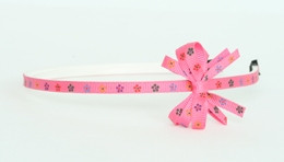 Flower D pink small bow