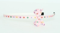 Flower L pink small bow