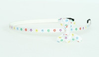 Flower white small bow