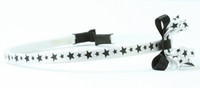 Star white-black small bow