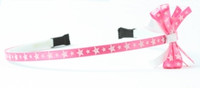 Star D pink-white small bow