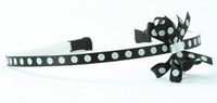 Dot black-white small bow