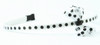 Dot white-black small bow