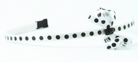 Dot white-black small bow
